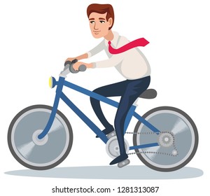 man on bicycle
