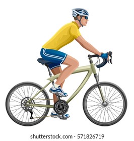 Man on a bicycle