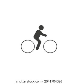 Man On Bike Icon Illustration Eps 10