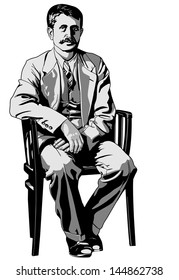 man on a chair