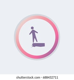 man on the cliff icon