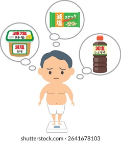 A man on a diet who needs to reduce salt