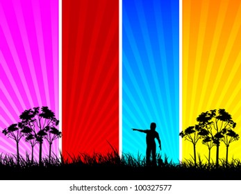 man on field