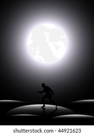 man on field