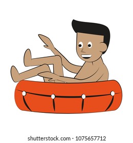Man on float Water sport