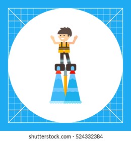 Man on Flyboard Icon