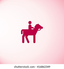 Man on a Horse vector icon