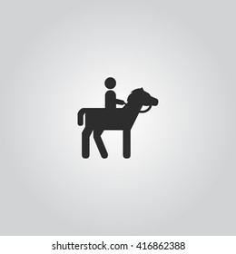 Man on a Horse vector icon