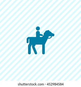 Man on a Horse vector icon