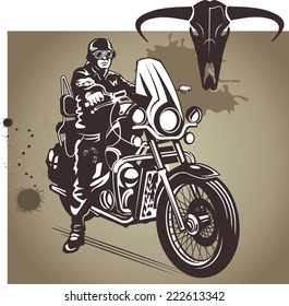 man on the motorbike