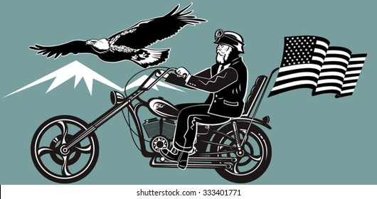 man on a motorbike