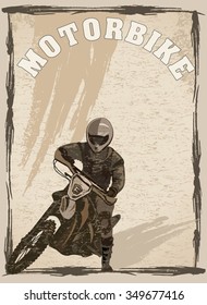 man on a motorbike