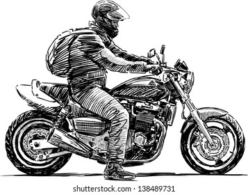 man on a motorcycle