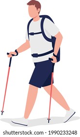 Nordic walking icon. outline nordic walking vector icon for web • adesivos  para a parede ativo, atividade, aventura