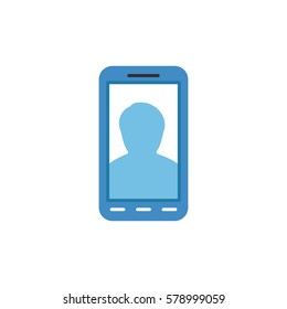 man on the phone screen