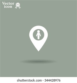 man on pin icon