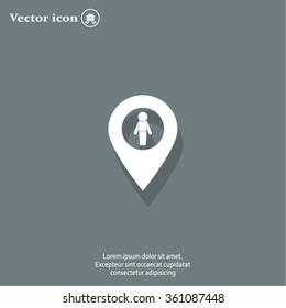 man on pin icon