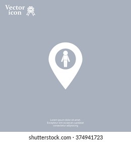 man on pin icon