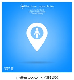 man on pin icon