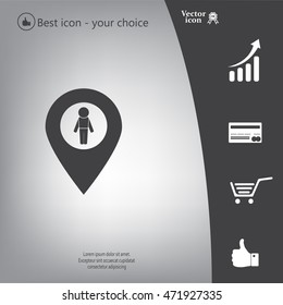 man on pin icon