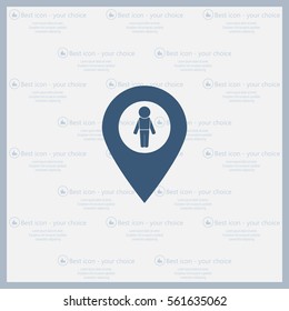 man on pin icon