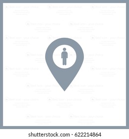 man on pin icon