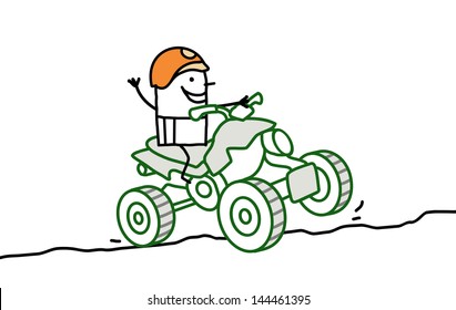 man on quad