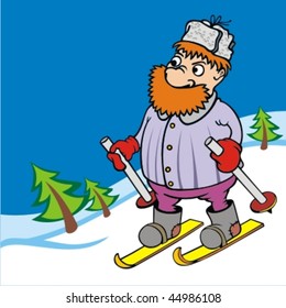 man on ski
