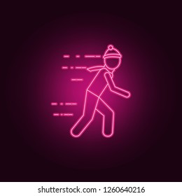 man on the snow icon. Winter icons universal set for web and mobile