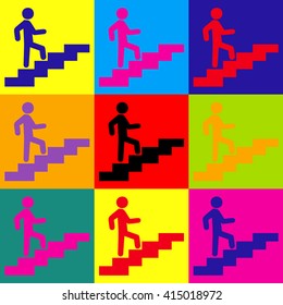 Man on Stairs going up