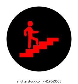 Man on Stairs going up