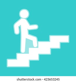 Man on Stairs going up