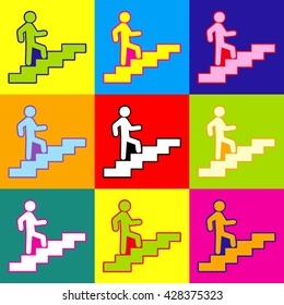 Man on Stairs going up