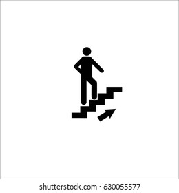 Man on Stairs icon
