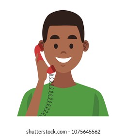 Man on telephone