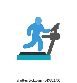 Man on treadmill