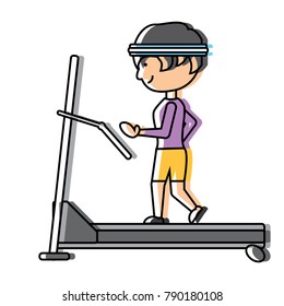 man on a treadmill
