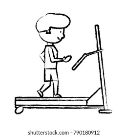 man on a treadmill