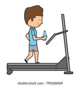 man on a treadmill