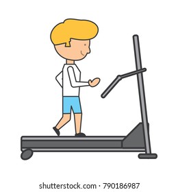 man on a treadmill