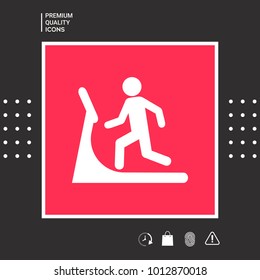 Man on treadmill icon