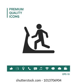 Man on treadmill icon