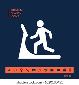 Man on treadmill icon