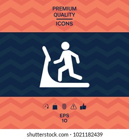 Man on treadmill icon