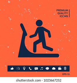 Man on treadmill icon
