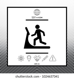 Man on treadmill icon