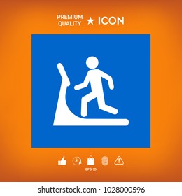 Man on treadmill icon