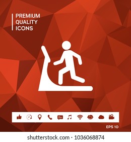 Man on treadmill icon