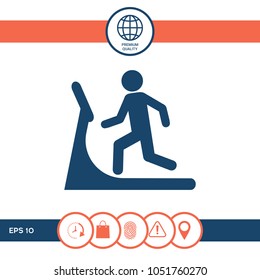 Man on treadmill icon