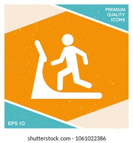 Man on treadmill icon
